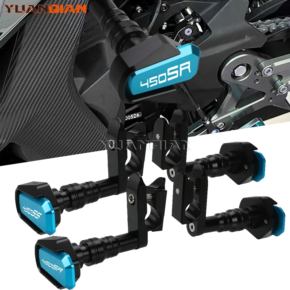 For CFMOTO 450SR 450SS 450 SR SS 2022 2023 Motorcycle Engine Protection Cover Frame Sliders Crash Pad Falling Protector Guard