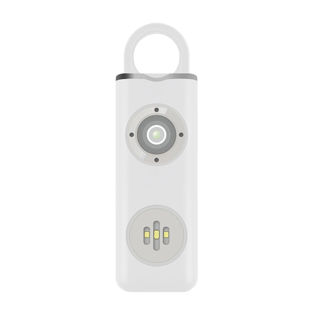 Emergency Alarm Keychain Rechargeable Carrying Scream Loud Panic Alarm Flashlight Self Defense Keychains for Women Kids Elderly