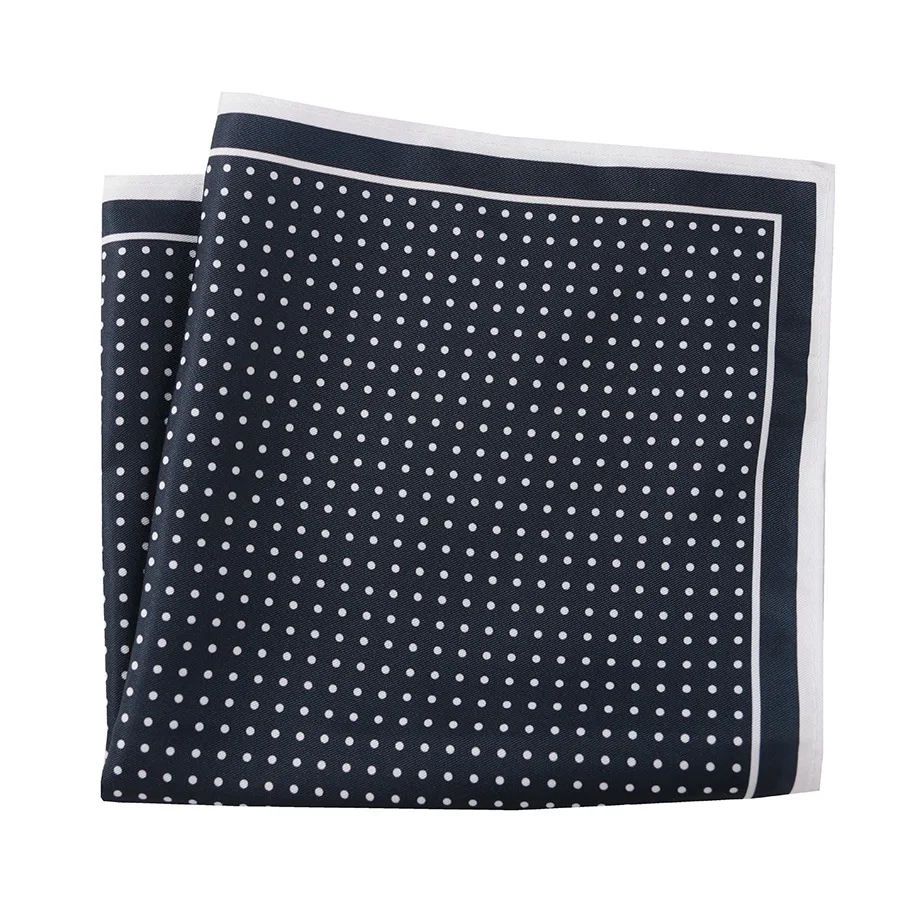 Vintage Paisley Dot Print Pocket Square for Men