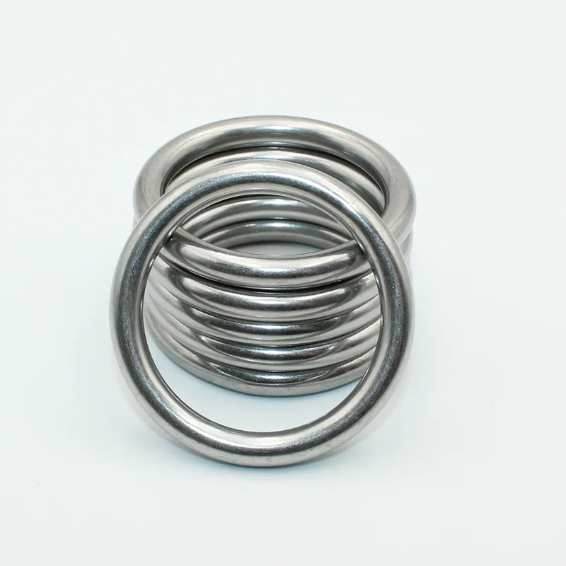 A2 304 Edelstahl Runde Ringe Glatter massiver O-Ring M3 M4 M5 M6 M8 für Rigging Marine Boot Hängematte Yoga Hängen Angeln ORing – Detail 4