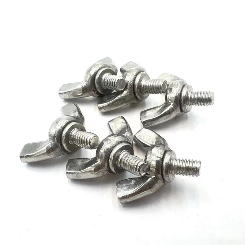 1/2/5/10pcs M3 M4 M5 M6 M8 M10 M12 DIN316 304 Stainless Steel Hand Tighten Toolless Adjust Bolt Butterfly Wing Head Thumb Screw