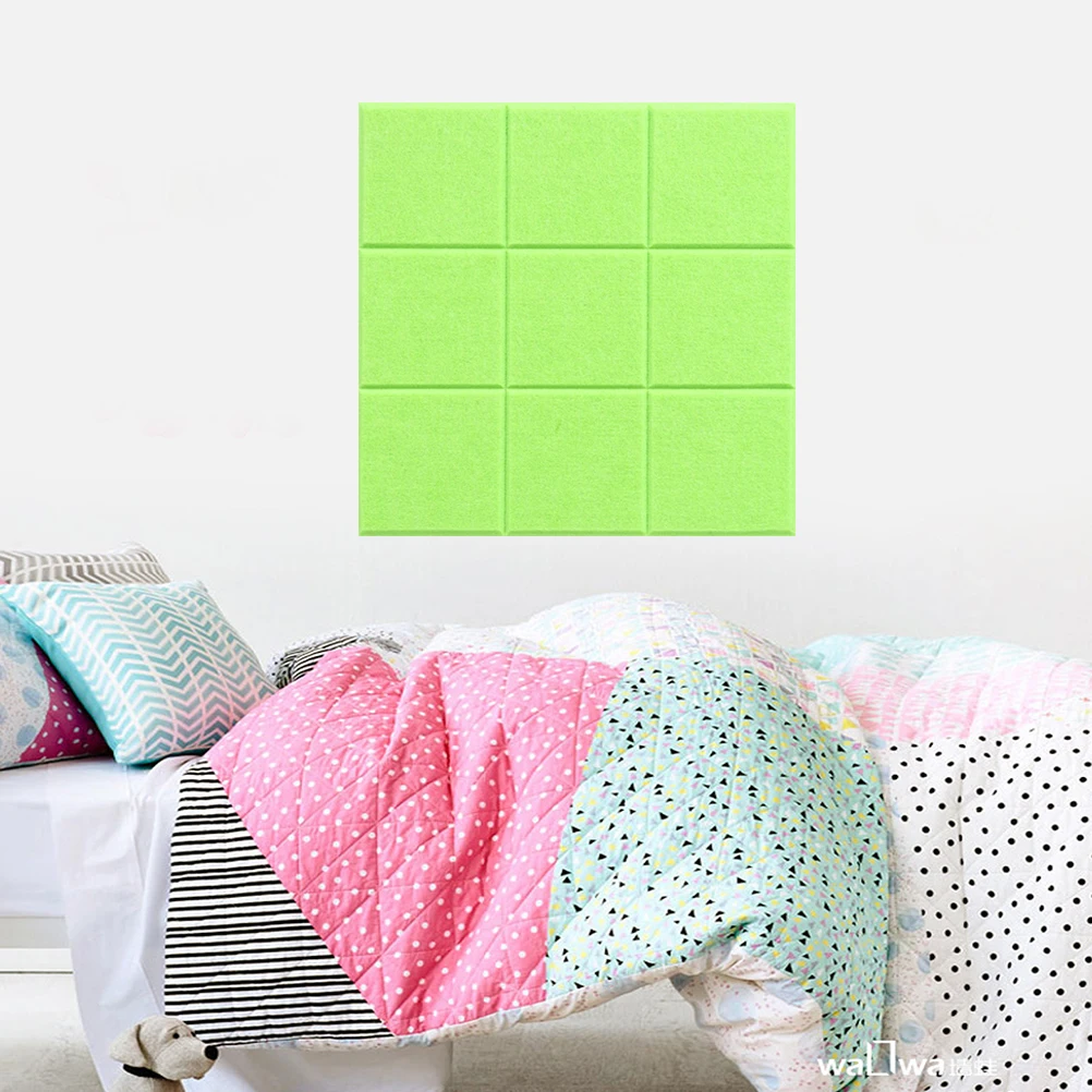 

4 шт., доска для сообщений с девятью сетками, квадратные настенные произведения искусства, фетровый фотодисплей, наклейка для классной комнаты, офис