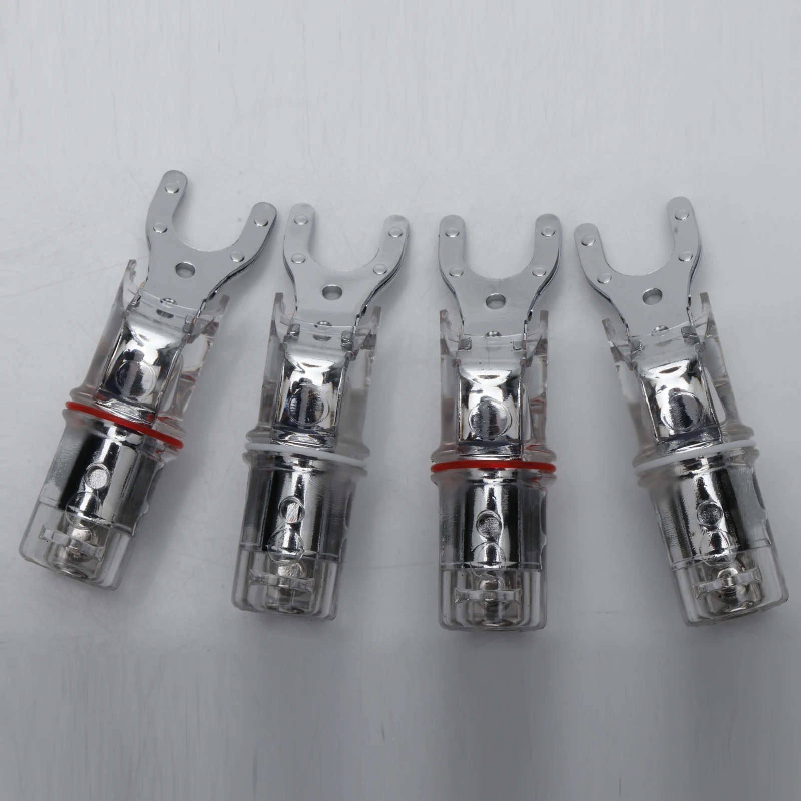 SY1503 4Pcs Hifi Audio Y Spaten Stecker Rhodium Überzog Reine Kupfer Lautsprecher Terminal Anschluss Hallo-end-Lautsprecher Kabel stecker Adapter