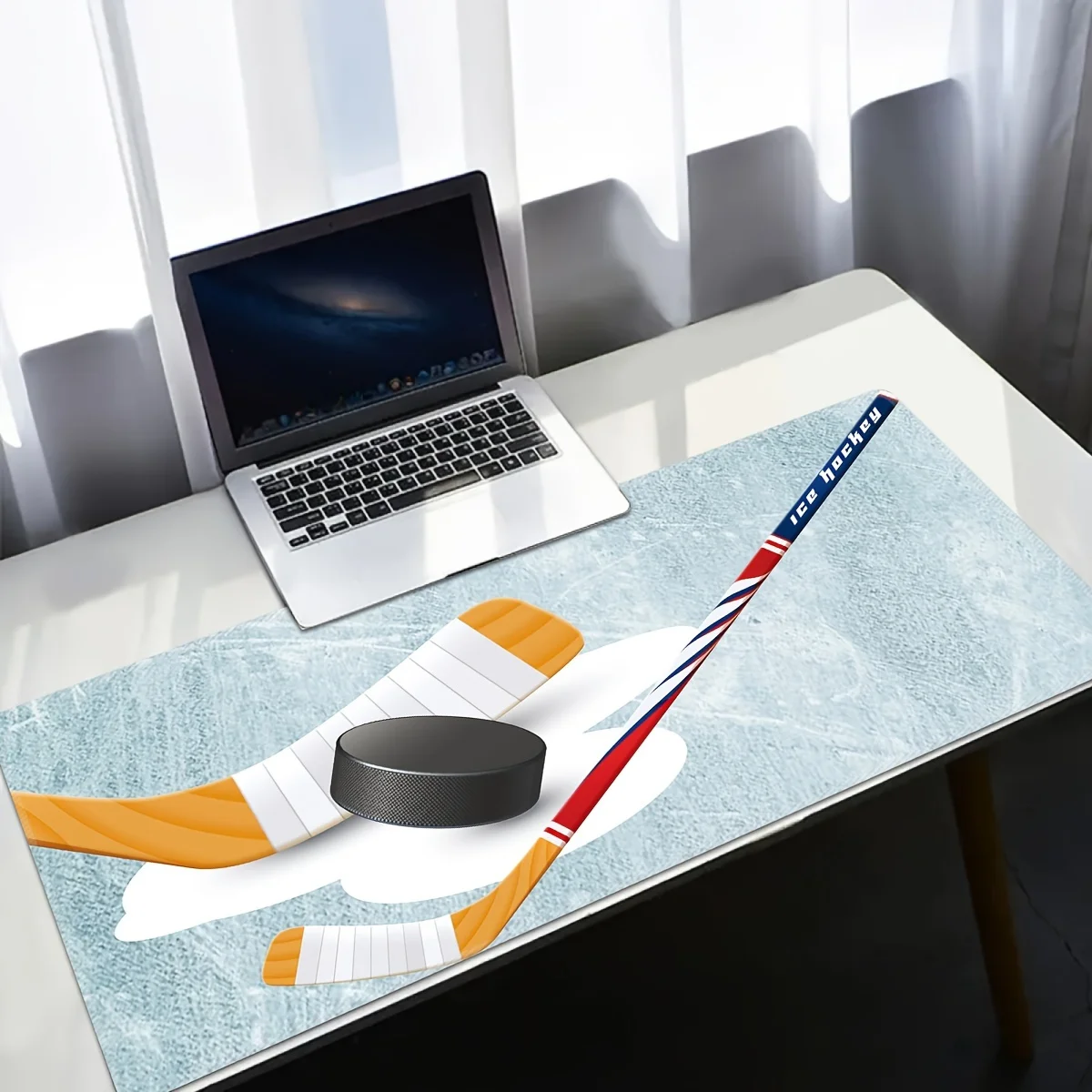 

Ice Hockey Style Mouse Pad Large Rubber Base Anti-slip PC Desk Accessories Mousepad for Office and Gamer Keyboard Mats Decor Mat