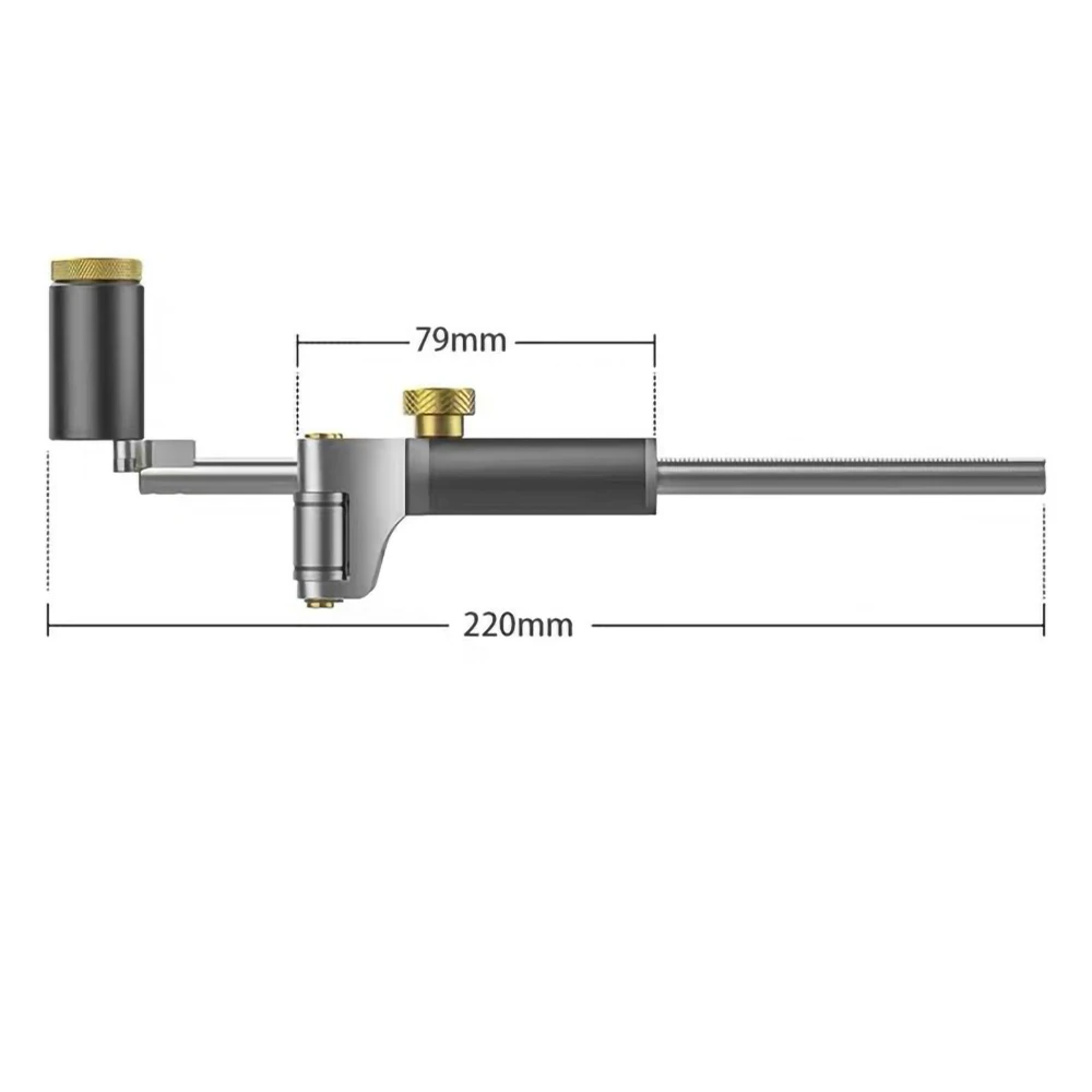

Деревообработка 2-в-1 Линейная дуга двойного назначения Разметочная дуга Параллельная линия Алюминиевый сплав Контур Многофункциональный инструмент для рисования линий