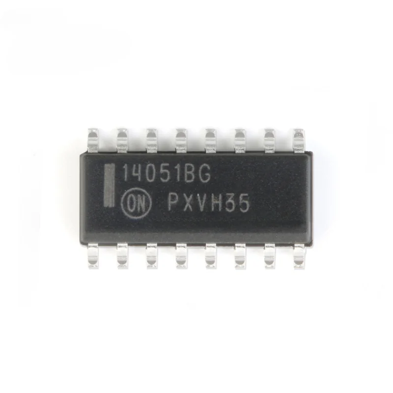 Original and genuine, SMD MC14051BDR2G SOIC-16 8-channel analog multiplexer chip