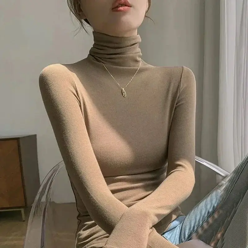 ملابس داخلية نسائية مخملية بقصة ضيقة من Turtlene باللون الأبيض الحليبي Cleanfit Sle عادية بطول Sve مجموعة شتوية للسيدات #2