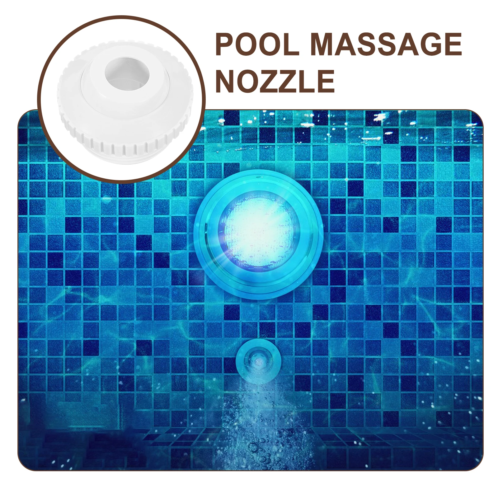 

4 шт., массажная насадка для бассейна, вращающаяся на 360 градусов, аксессуары для спа, пластиковый вход для воды, выходный фонтан для бассейнов
