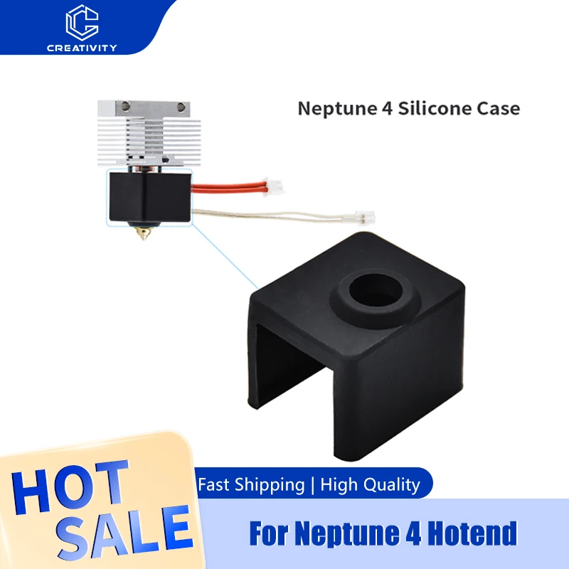 

Silicone Sleeves For Neptune 4 Hotend Neptune 4 Pro Silicone Cover Upgraded Throat Heater Block Brass Nozzle Thermistor