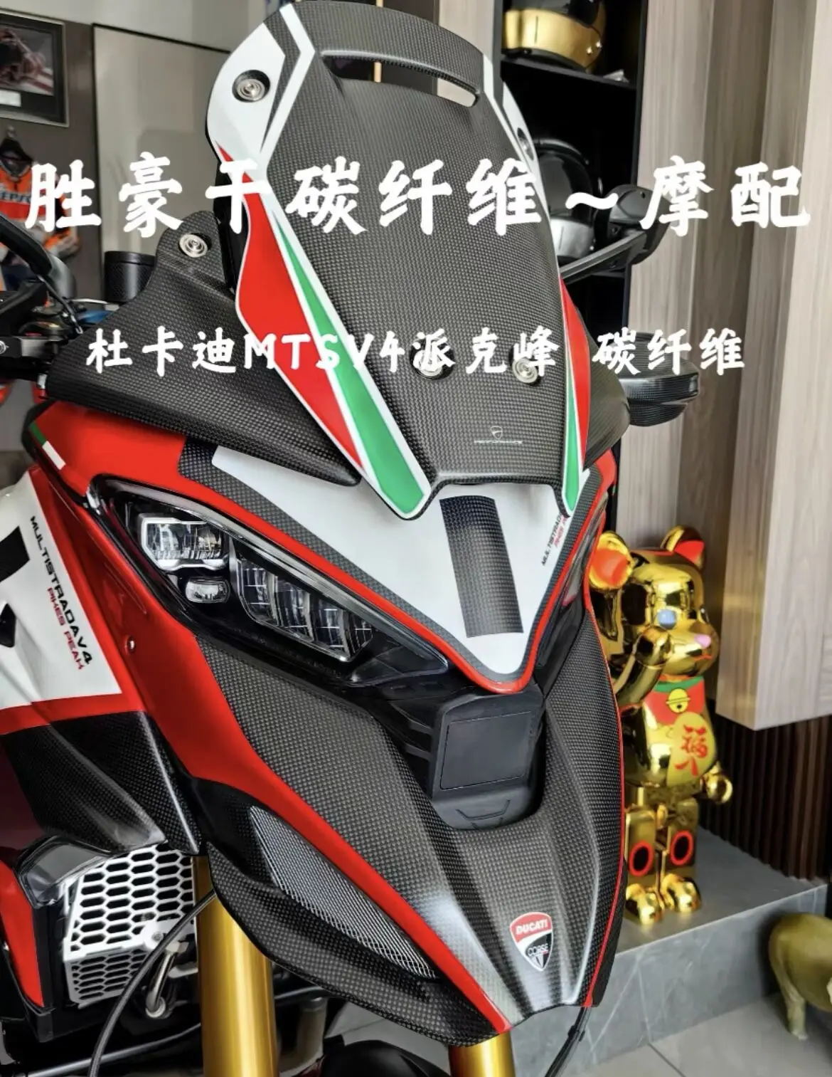 For  ducati multistrada V4 v4s  Carbon fiber shell