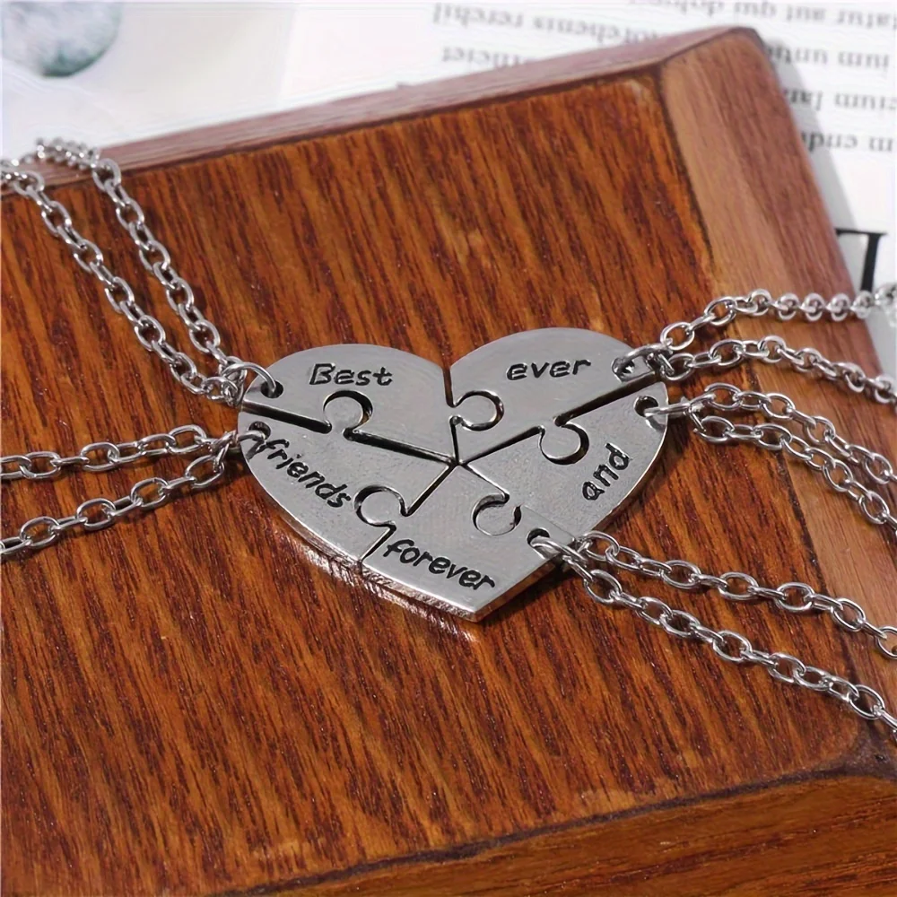 5 unids/set mejor amigo colgante collar pentagrama amistad collar para mujeres mejor amigo collar Bff amistad joyería Gif