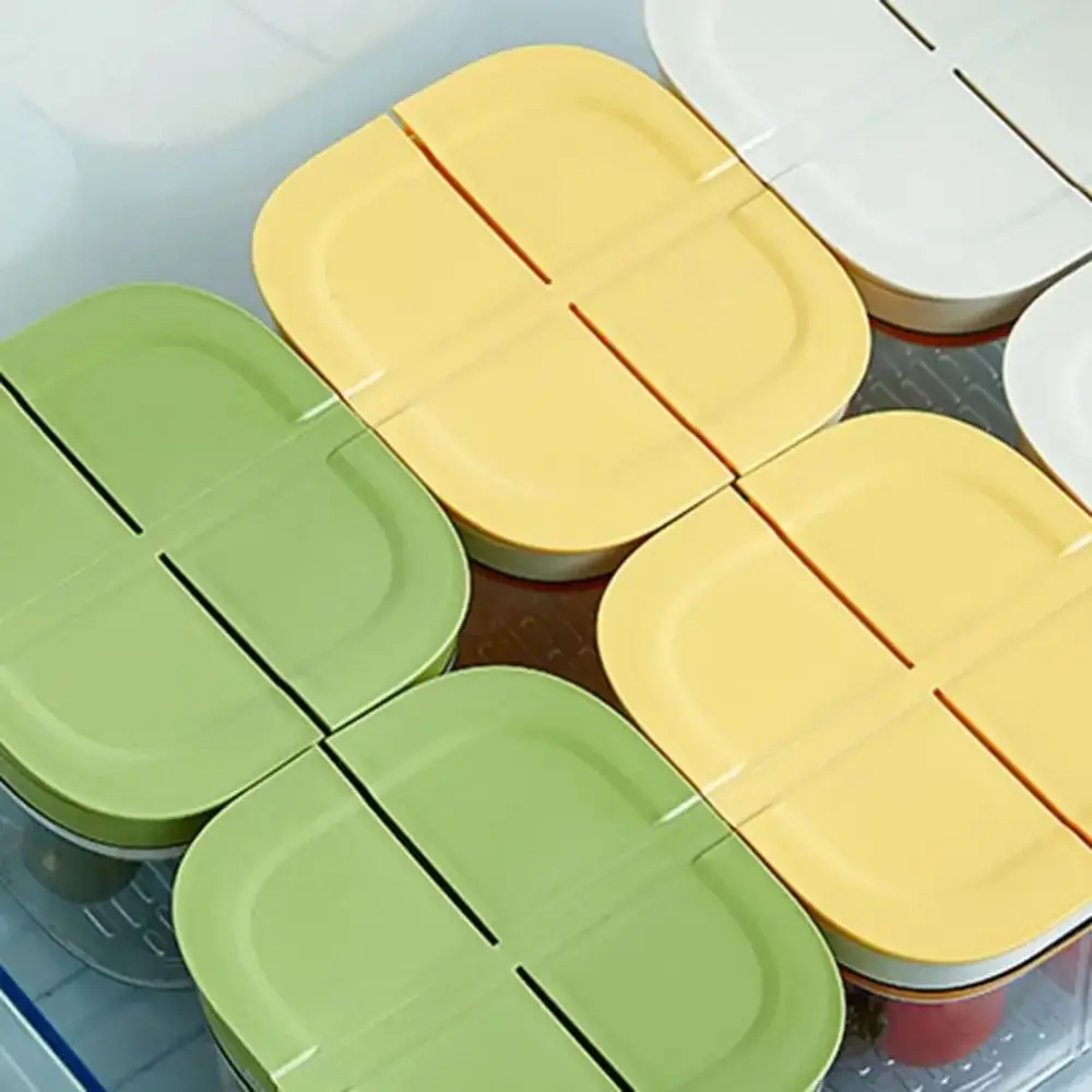 

Transparent Refrigerator Sealed Box BPA Free 4 Grids Garlic Storage Containers Fresh-keeping Detachable