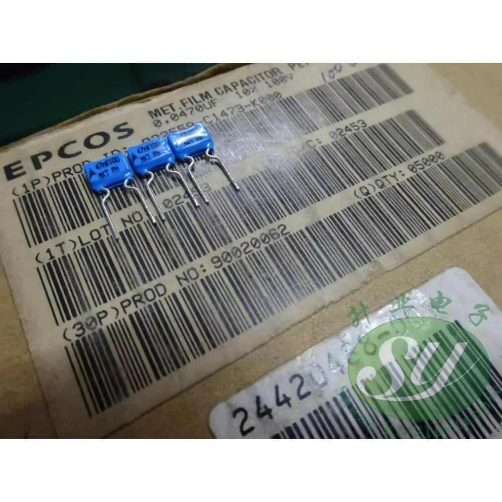 50PCS EPCOS 0.047uf/100v 47nf 473 ยี่ห้อใหม่ 5 มม.ตัวเก็บประจุเค้ก B32559C1473K