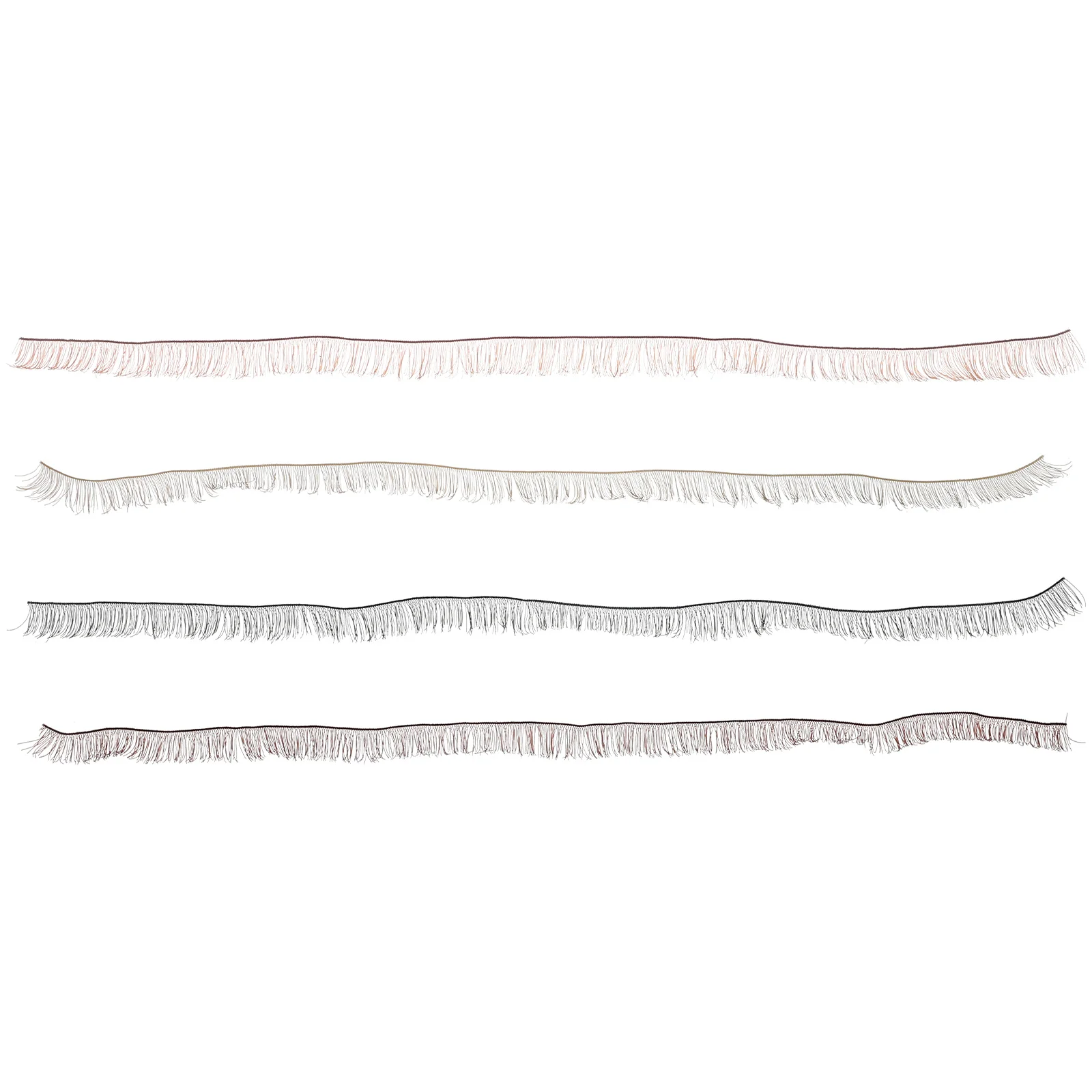 

4 Pcs Eyelashes Supplies Fake Accessories False Simulated Craft Strips Decorative Baby Dolls