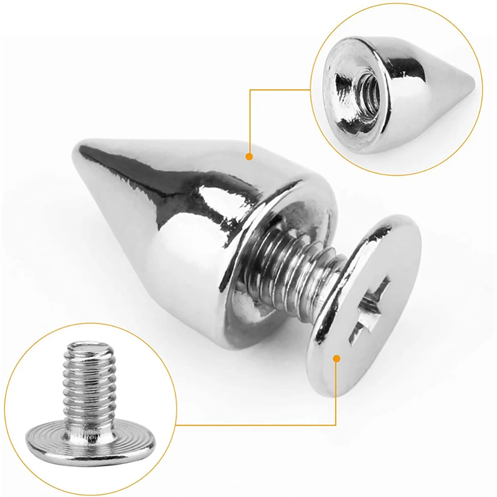 

100 set Punk Rivets Set Screwdriver Included Decorative Kit For Clothing Shoes Belt Bag Storage Box Corrosion Resistant Alloy