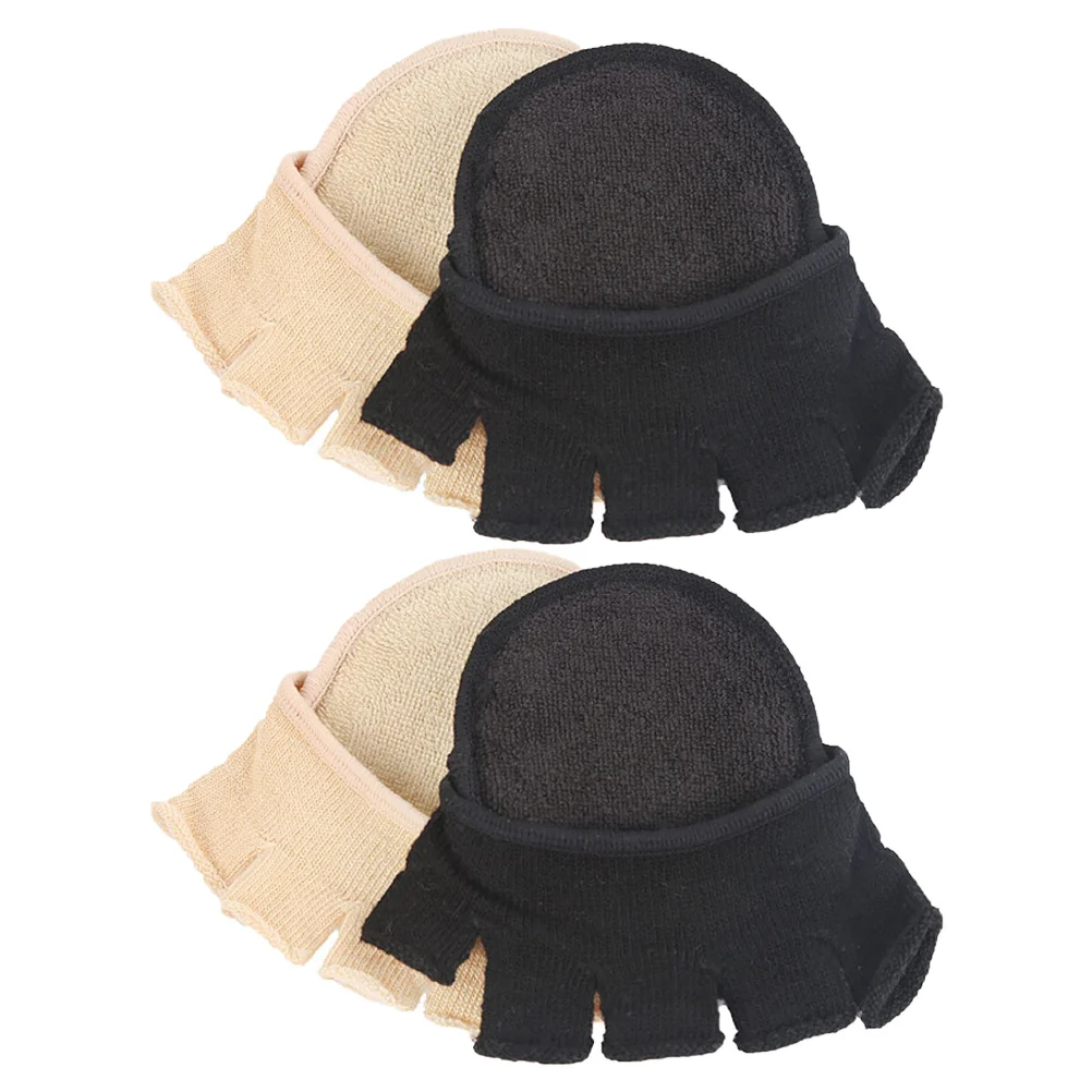 Women'S Half Toe Socks Breathable Non-Slip Liner For Sandals High Heels Open Toe Shoes Forefoot Sole Pad Invisible Sock