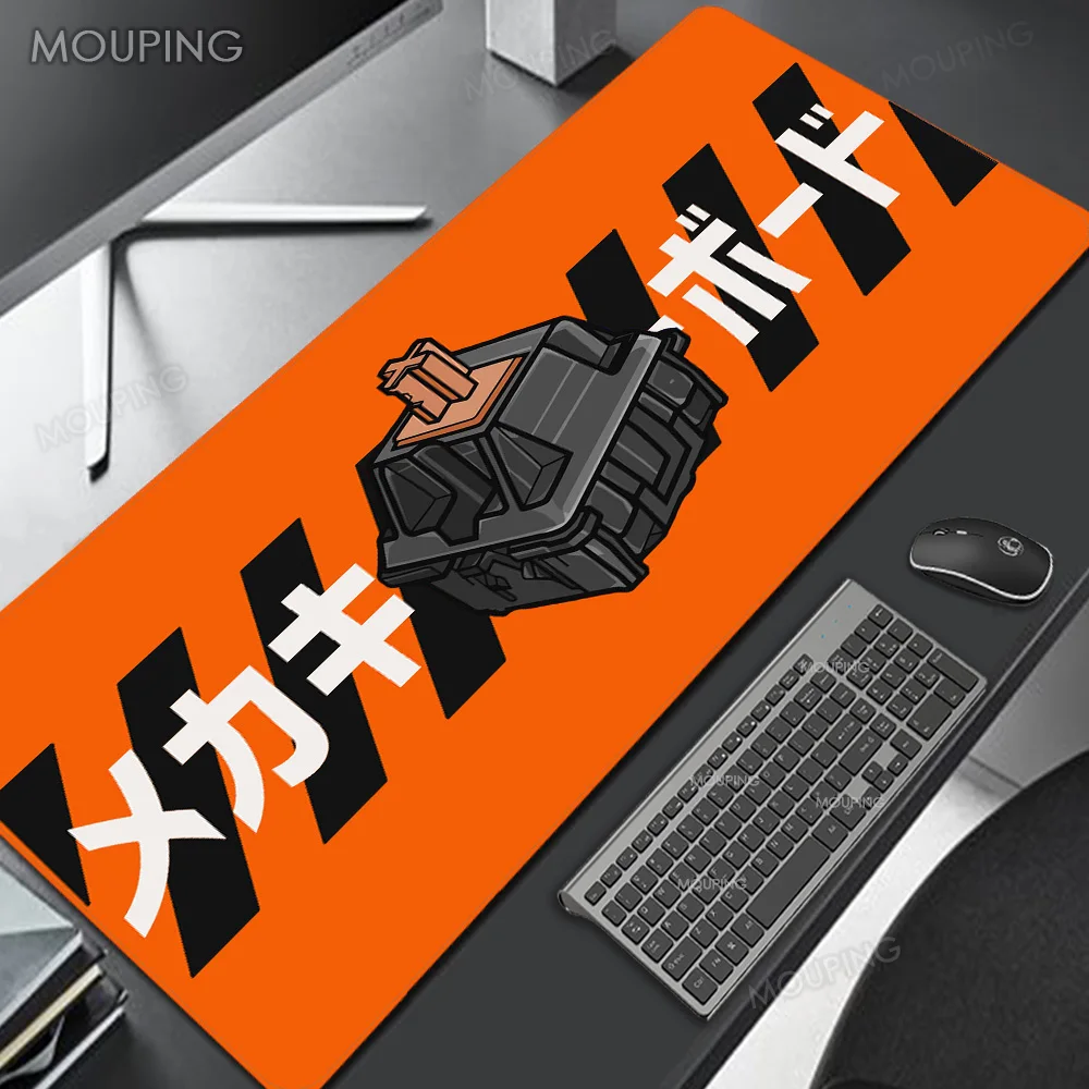 Art Mechanical Keyboard Orange Mouse Pad Personalized Laptop Mat Xxl Mousepad Company Pc Gamer Gaming Desk Mat Gamer Keyboard