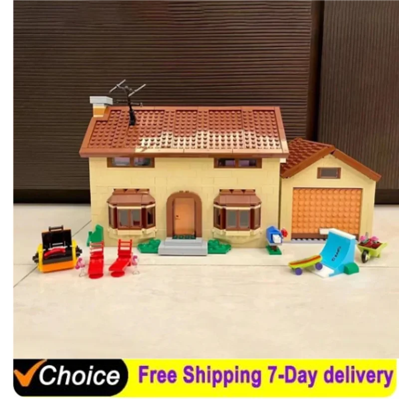 2523pc The Simp House Building Blocks compatibile 71006 Bricks City StreetView Education Kid Birthday Christmas Toy Gifts