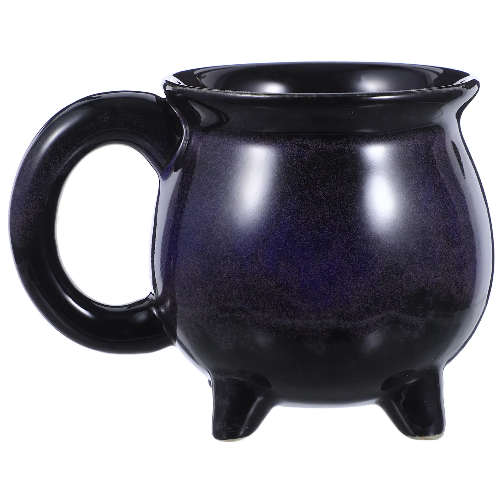Halloween Witch Cauldron Ceramic Mug 375Ml Spooky Themed Coffee Cup Unique Design Comfort Handle All Season Drinkware for Home
