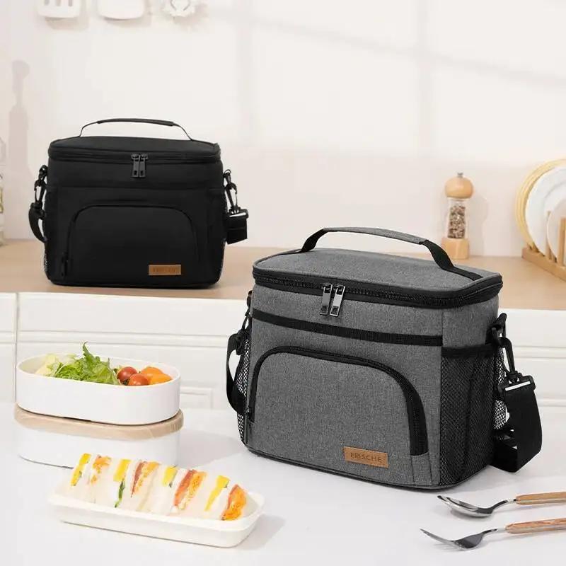 

Герметичная изоляционная сумка для обеда большой емкости, модная утолщенная сумка для льда на одно плечо для кемпинга, работы в продаже