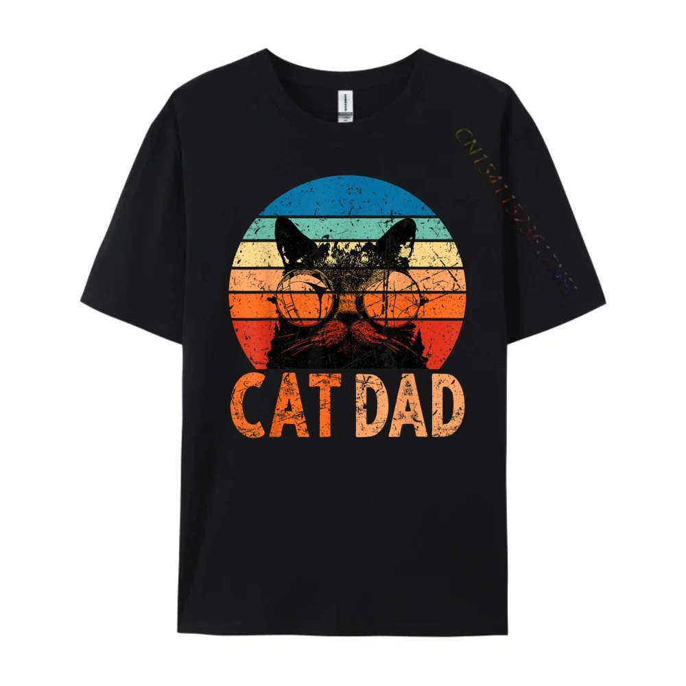 

Рубашка Cat Daddy, забавные футболки для мужчин, модная и модная футболка с графическим рисунком, хлопковая уличная одежда с коротким рукавом