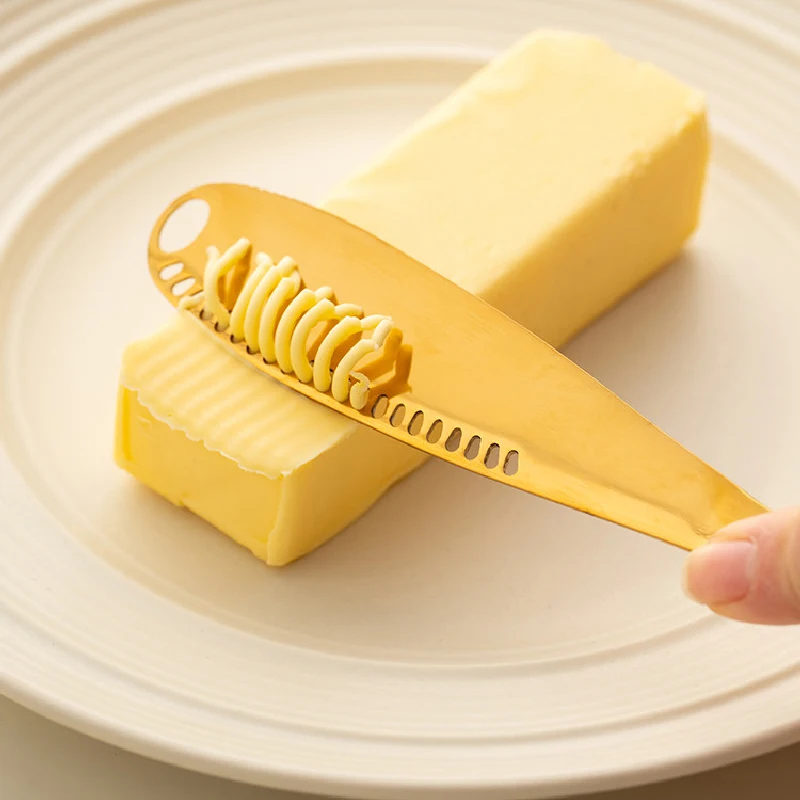 

BOLTIFY 1Pc Stainless Steel Butter Knife Tableware Cheese With Holes Spread Cream Knife Bread Jam Knife Cheese Cutter