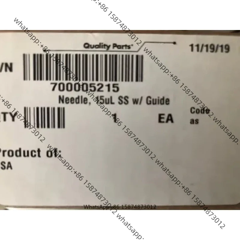 

For Standard H-Class For Wa ters FTN Ne Edle 15ul 700005215 430002640