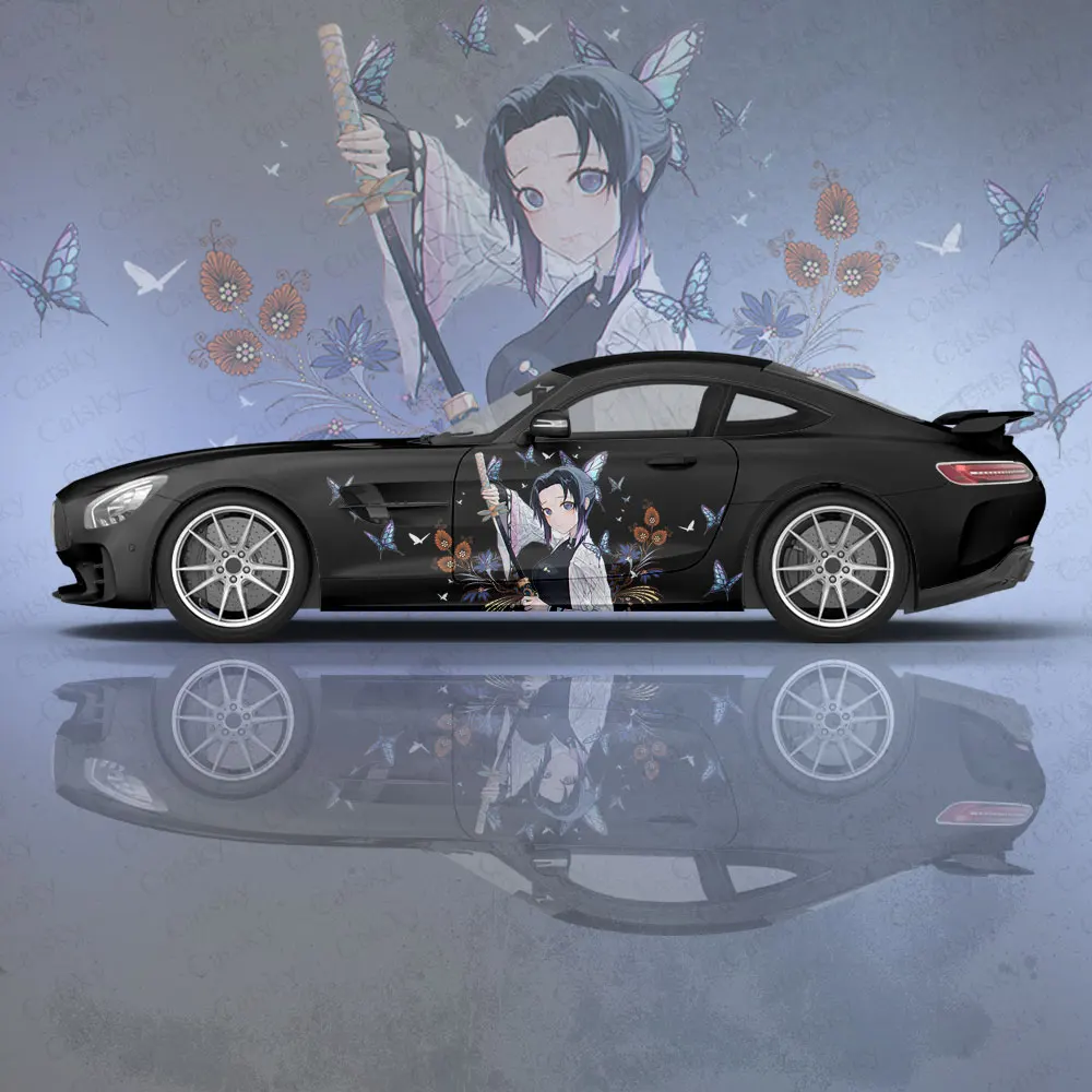 

Kochou Shinobu Car Body Sticker Itasha Vinyl Car Side Decal Sticker Body Sticker Car Decor Sticker Car Protective Film