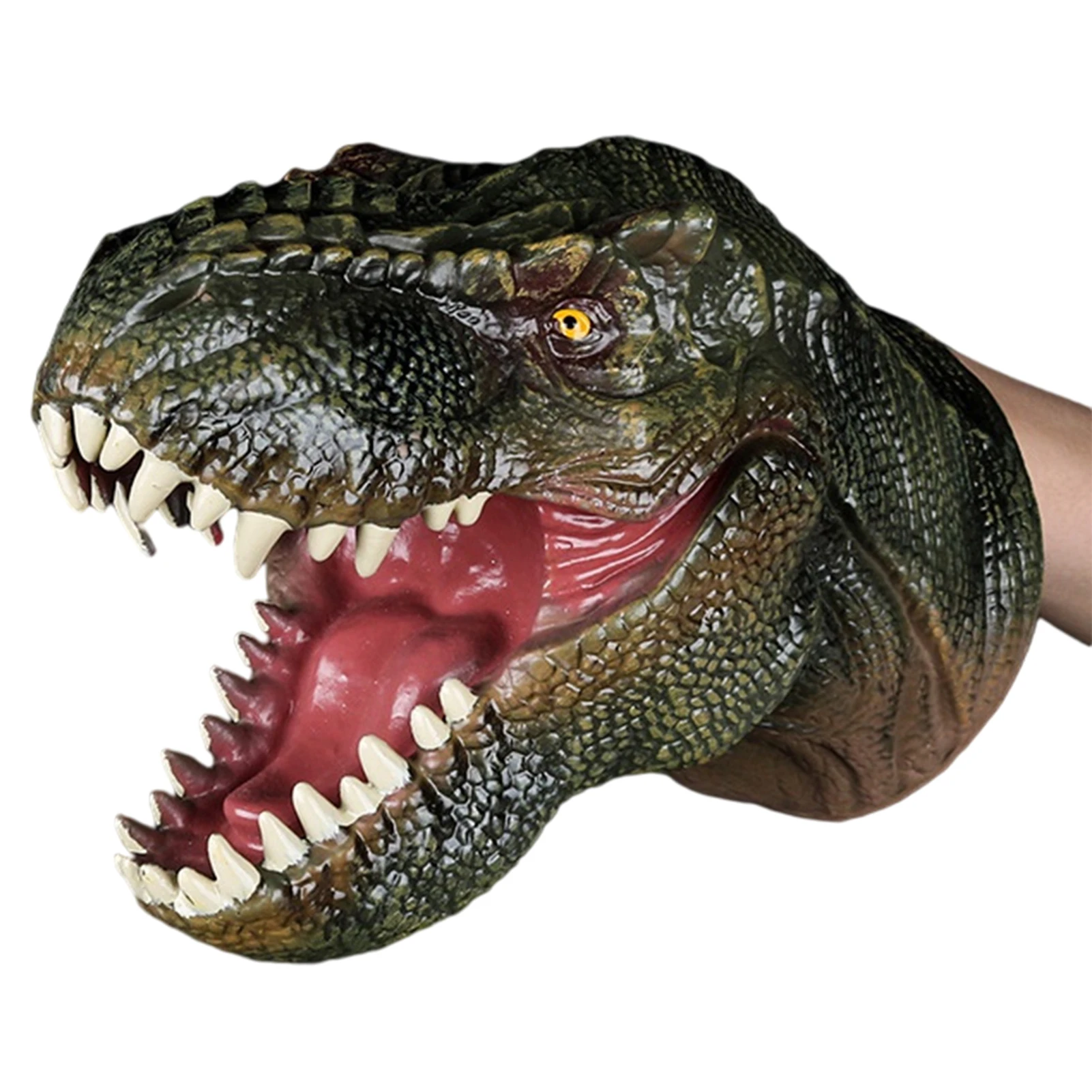 Guantes de marionetas de mano de dinosaurio, tiburón, boca móvil, títere de mano para familia, amigo, vecino, regalo