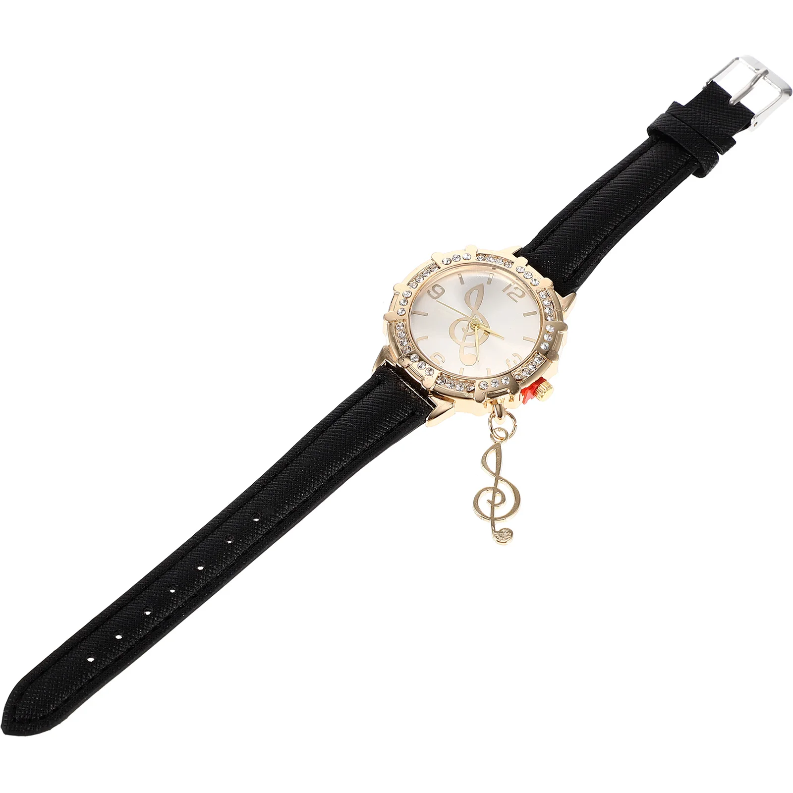 

Women's Diamond-set Watch Female Fashion Small Round for Movement Type: Quartz Girls