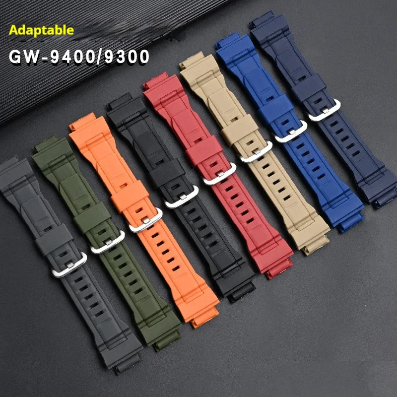 Rubber Strap for Casio G-Shock RANGEMAN GW-9400 GW-9300 G-9300 Camouflage Sport Waterproof tpu Men Replace Watch Band Bracelet