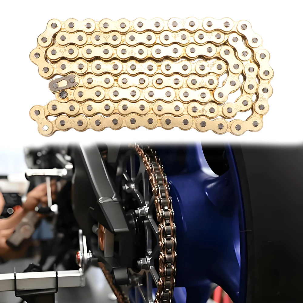 

Universal Motorcycle Chain Oil Seal Chain O-ring 420 Chain 102 106 Link Suitable For ATV Quad MX Enduro Off-road Motorcycle