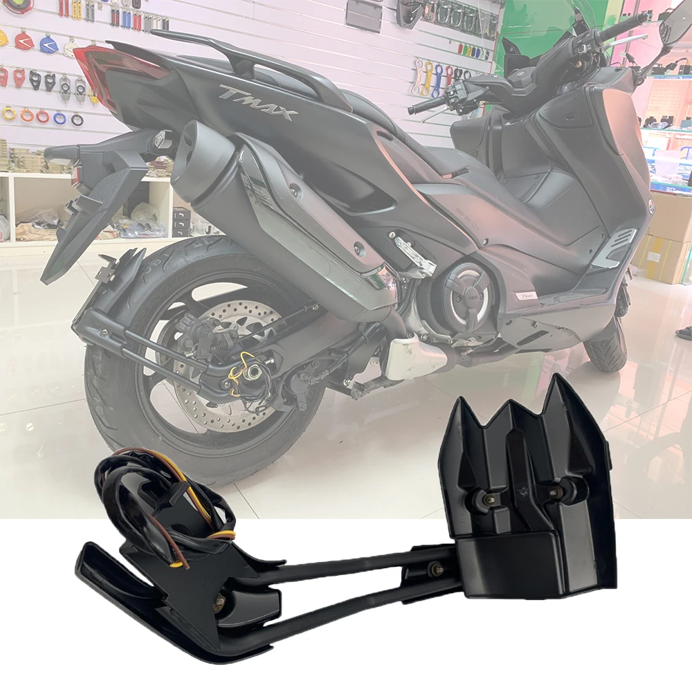 Fit For YAMAHA TMAX530 T-MAX 530 TMAX560 T-MAX 560 Motorcycle LED Light License Plate Rack Rear Mudguard Fender Eliminator Plate