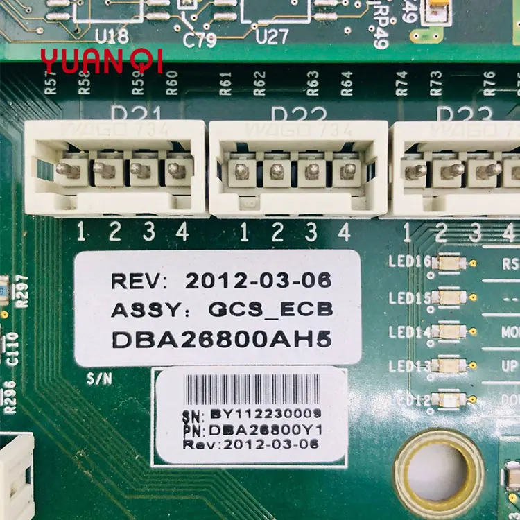 Proveedor de repuestos de elevación Placa base de ascensor GCS-ECB DBA26800AH5/AEA26800AML7 Tablero de ascensor