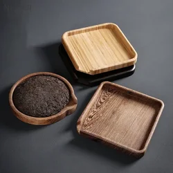 Vintage Solid Wood Tea Tray Pu 'er Tea Plate Tradition Tea Set Accessories Tea Ceremony Trays Decorative Home Teaware Supplies
