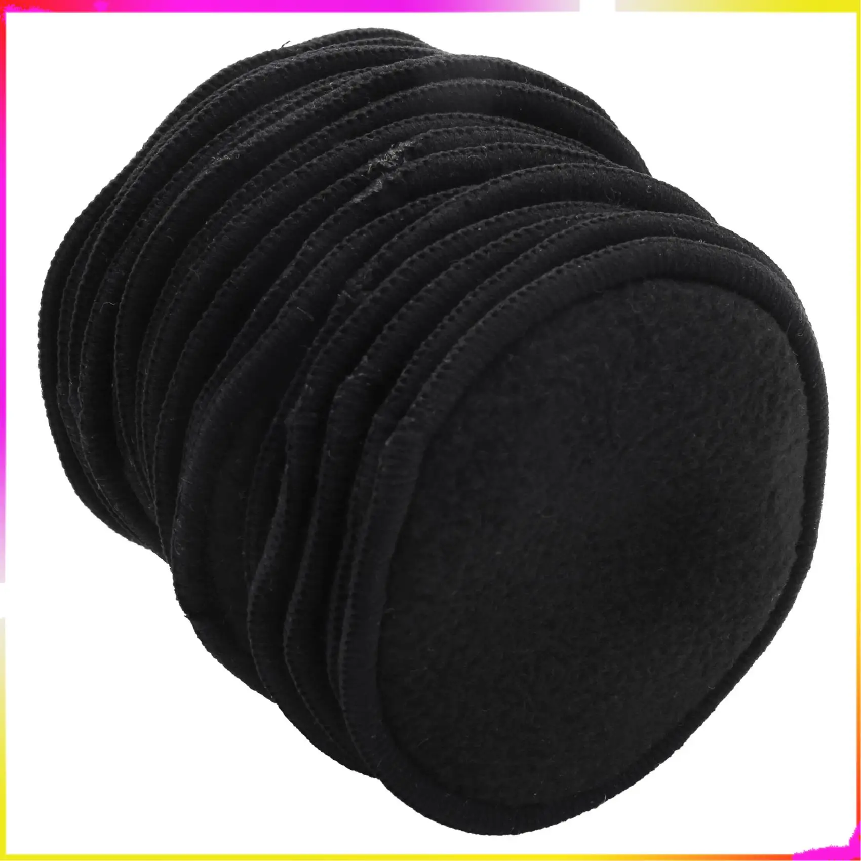 M04k 16 pçs reutilizáveis algodão de bambu compõem almofadas removedoras lavável camada tripla cuidados com a pele facial limpar almofadas almofada de limpeza com saco