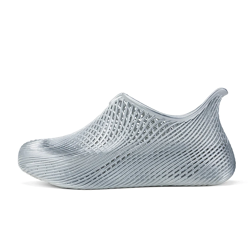 [Schlicht & Hochwertig] Herren Sommer Neue Mesh-Lochschuhe, 3D-Strukturiert, Rutschfest, Atmungsaktiv für Outdoor, Strand und Bachspaziergänge – Detail 8