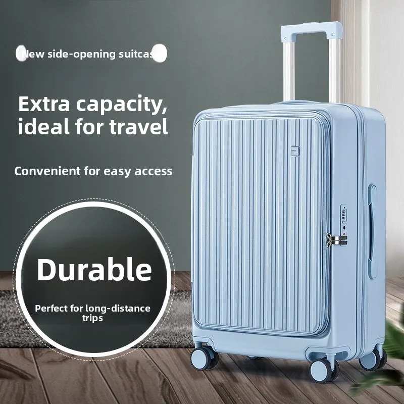 Faionable multifunctionele Lage Carry-On Wheel Spinner Front Opening Cover Trekstang Universele wielreiskoffer