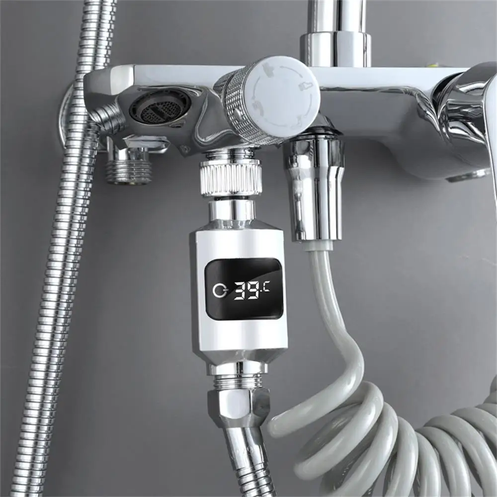 Electricity LED Display Water Shower Thermometer Bathroom Faucets Water Temperature Monitor Energy Smart Home Meter Thermometer