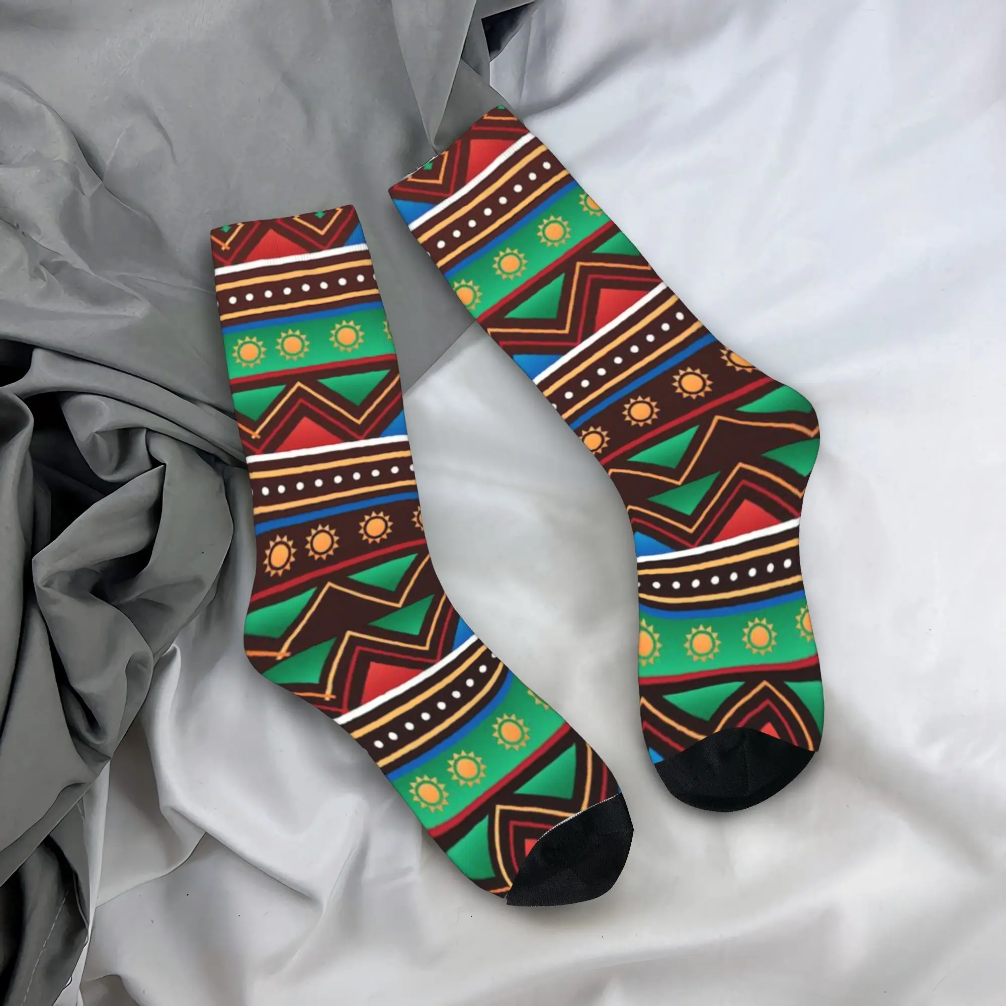 Women Men Socks Gradient African  Stockings Winter Trendy Comfortable Socks Design Running Anti-Slip Socks