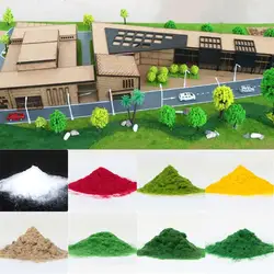 30g/Bag Miniature Scene Model Materia 3MM Turf Flock Lawn Nylon Grass Powder Base & Scenery Flock Modeling Accessories