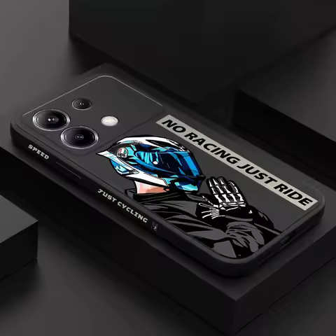 Motorcycle Boy Phone Case For Xiaomi Poco F7 X7 X6 F6 M6 M5 M5S F5 X5 F4 X4 M4 F3 M3 X3 Pro 4G 5G GT Silicone Cover