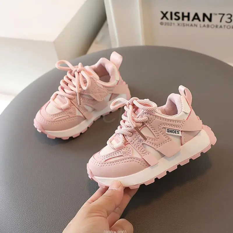 Zapatillas de deporte para niñas, zapatos planos de moda para niños pequeños, zapatillas deportivas para niños, zapatos casuales para niños, talla