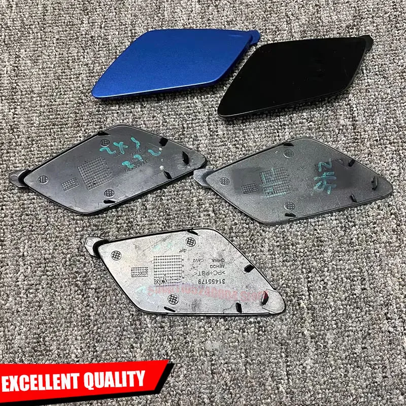 Front Bumper Tow Hook Eye Cover Cap Set For Volvo XC60 R Design Sport Version 2018 2019 2020 2021 31455179