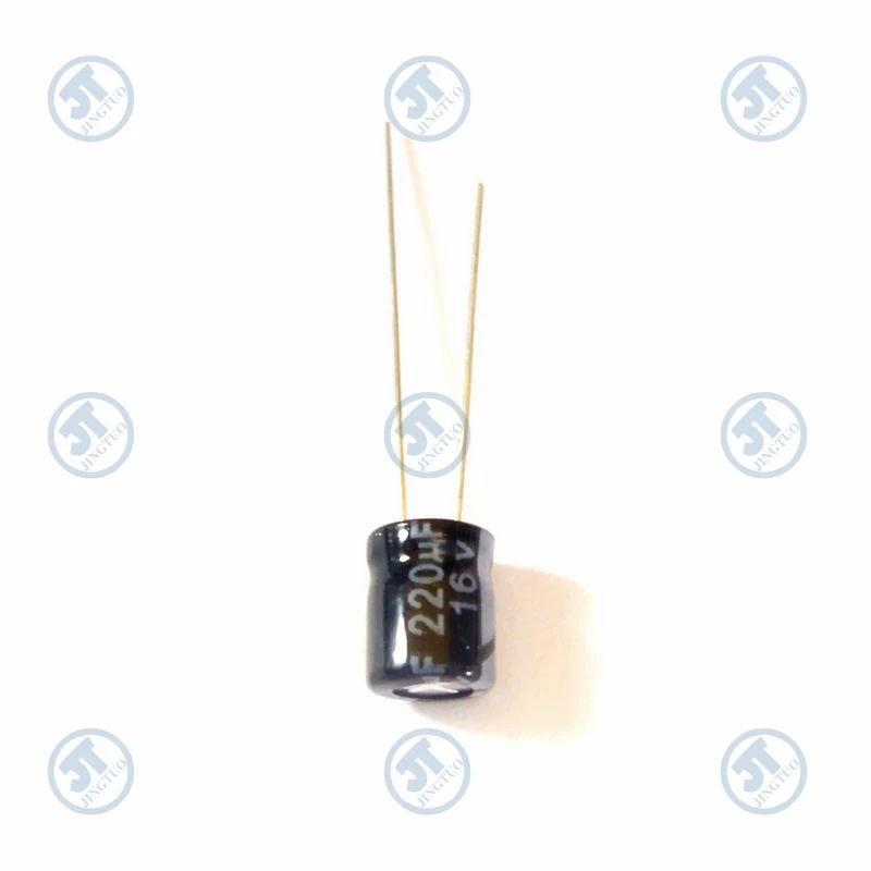 Capacitor eletrolítico de alumínio radial, 220UF16V, 16V220UF, 220MFD, 16WV, 6x7mm, 20 PCes