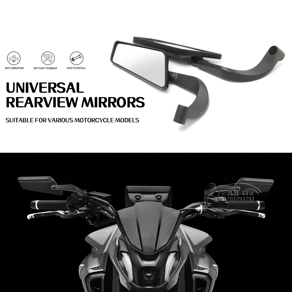 For YAMAHA MT03 MT07 MT09 MT09 MT10 Invisible Wing Adjustable Rotating Side View Mirror SP ABS MT 07 Motorcycle Rearview Mirror