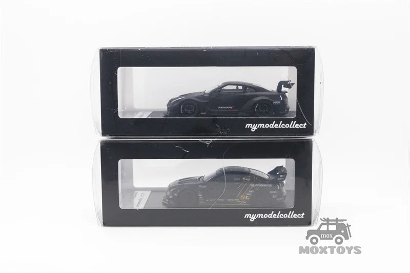 نموذج سيارة كوليكت MC 1:64 LB GTR GT باللون الأسود غير اللامع