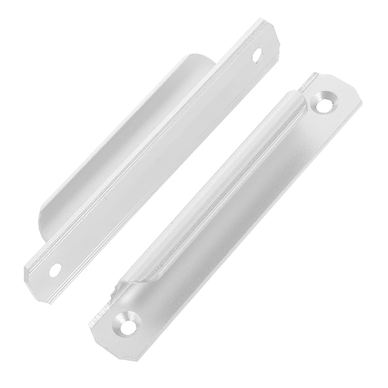 

2pcs Aluminum Alloy Cabinet Handles Lightweight Durable Modern Design Easy Install Universal Fit For Kitchen Wardrobe Sliding