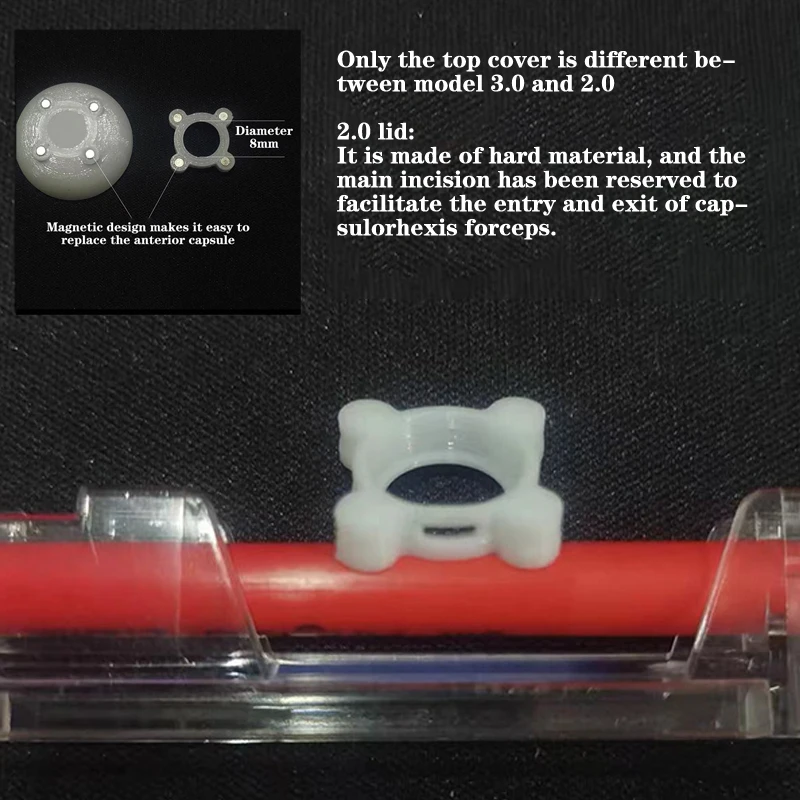 2.0/3.0 طب العيون Phacoemulsification Capsulorhexis الملقط التعميم Capsulorhexis نموذج الممارسة 1 متر فيلم #3
