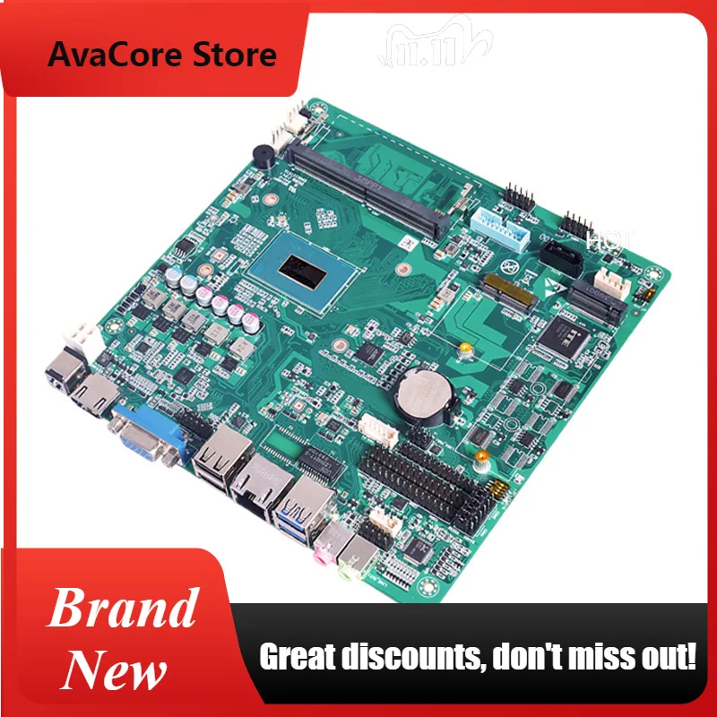 AvaCoreIndustrial PC motherboard Onboard CPU Intel 12th gen N100/N305 1*HDMI 1*VGA/1*DP LVDS RS232 Industrial Mini Itx Motherboa